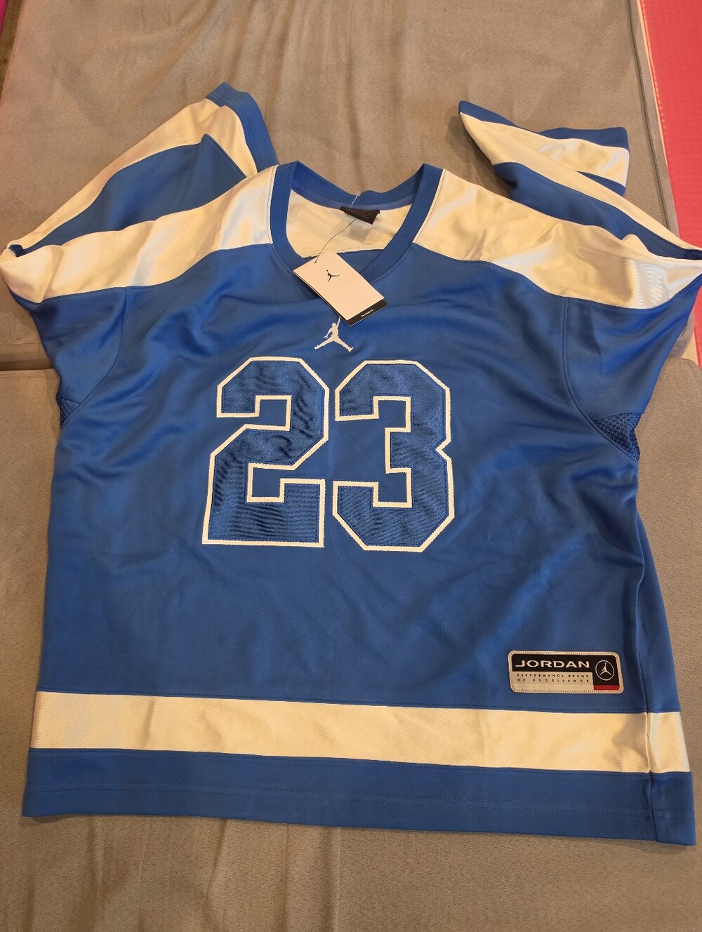New Jordan Brooklyn Hockey Collegiate Jersey BLUE Sail HV0109-010